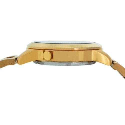 Seiko 5 Classic Mens Size Black Dial Gold Plated Stainless Steel Strap Watch SNKK22K1 - Diligence1International