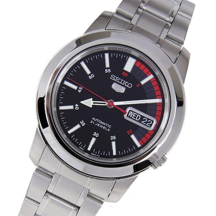 Seiko 5 Classic Men's Size Black Dial Stainless Steel Strap Watch SNKK31K1 - Diligence1International