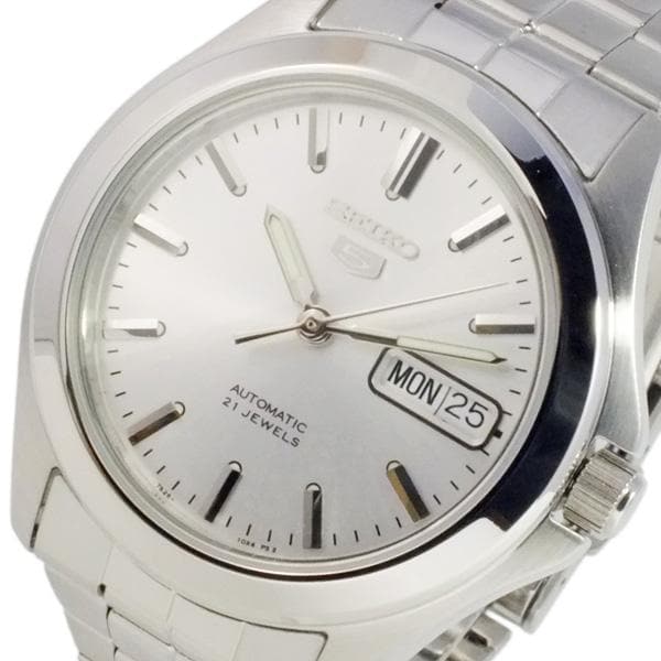 Seiko 5 Classic Men's Size Silver Dial Stainless Steel Strap Watch SNKK87K1 - Diligence1International