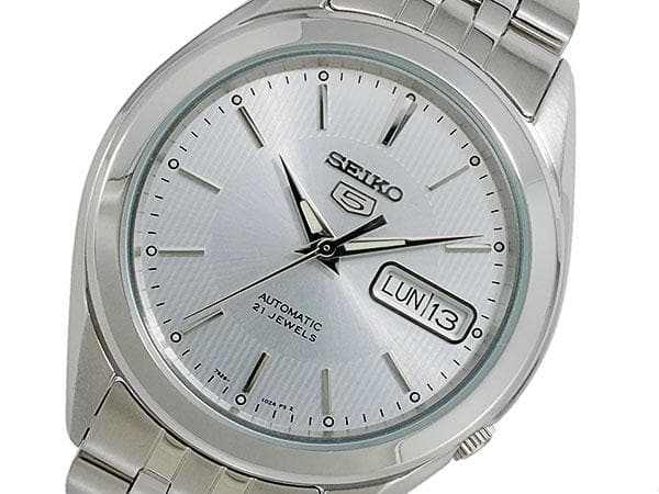 Seiko 5 Classic Men's Size Silver Dial Stainless Steel Strap Watch SNKL15K1 - Diligence1International
