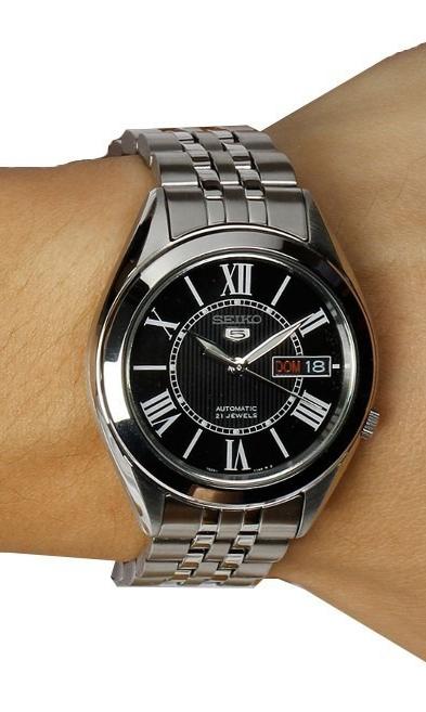 Seiko 5 Classic Men's Size Black Dial Stainless Steel Strap Watch SNKL35K1 - Diligence1International
