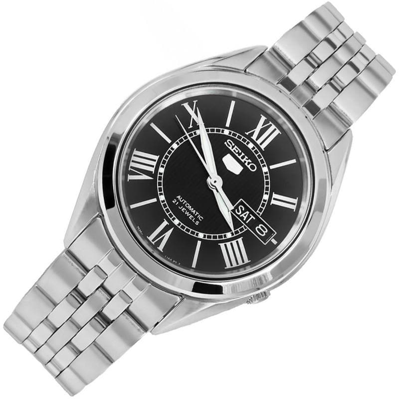 Seiko 5 Classic Men's Size Black Dial Stainless Steel Strap Watch SNKL35K1 - Diligence1International