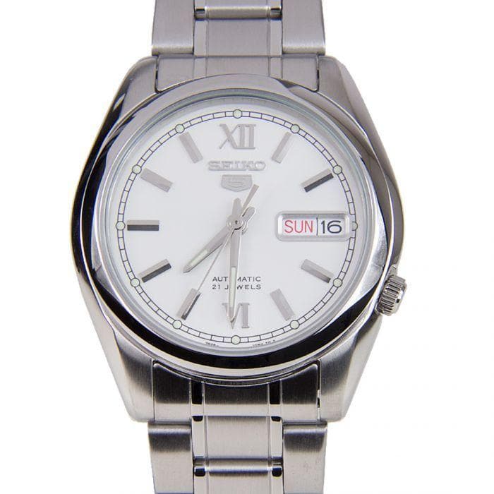 Seiko 5 Classic Men's Size Silver Dial Stainless Steel Strap Watch SNKL51K1 - Diligence1International