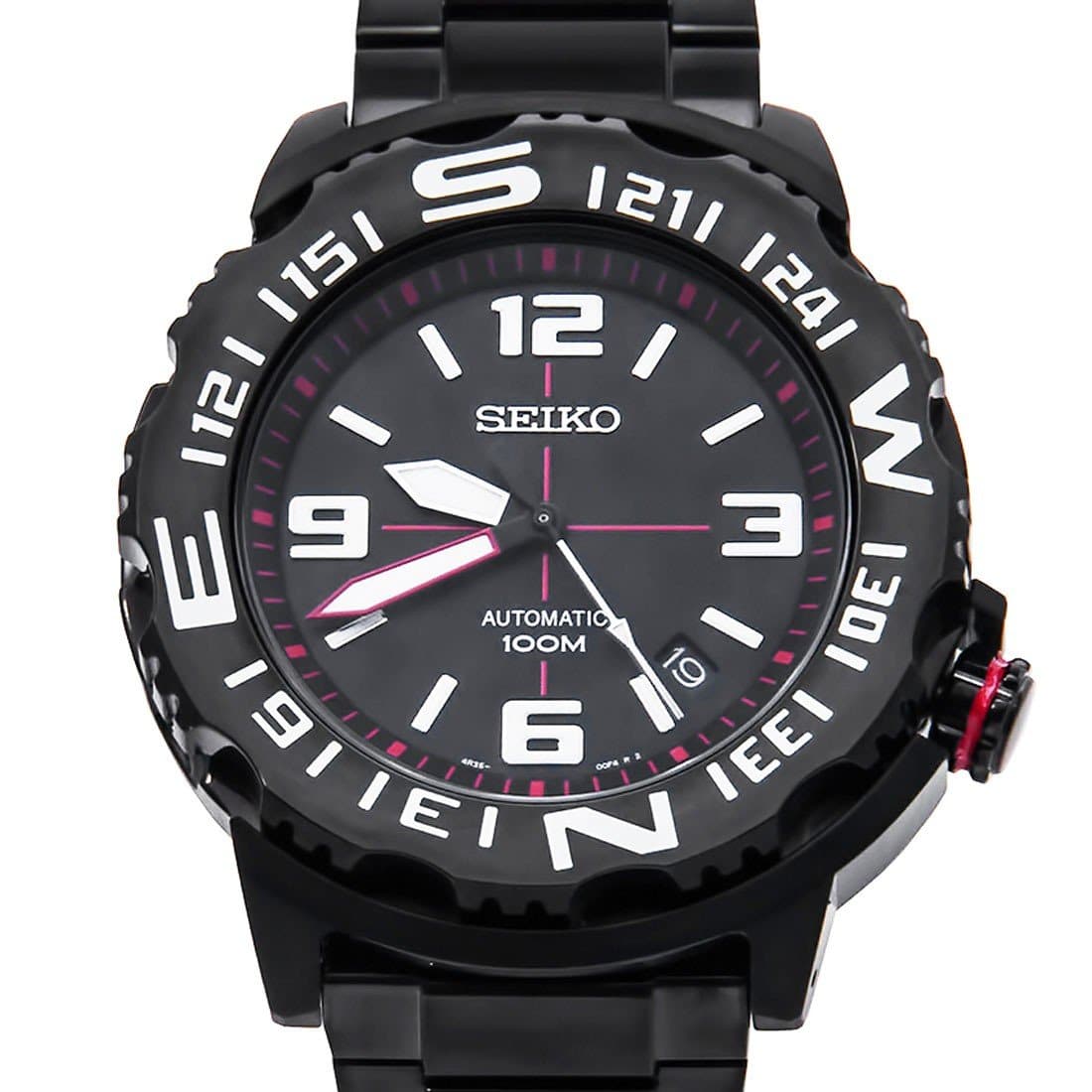 Seiko Field Monster Automatic 100M Men's Black PVD Stainless Strap Watch SRP447K1 - Diligence1International