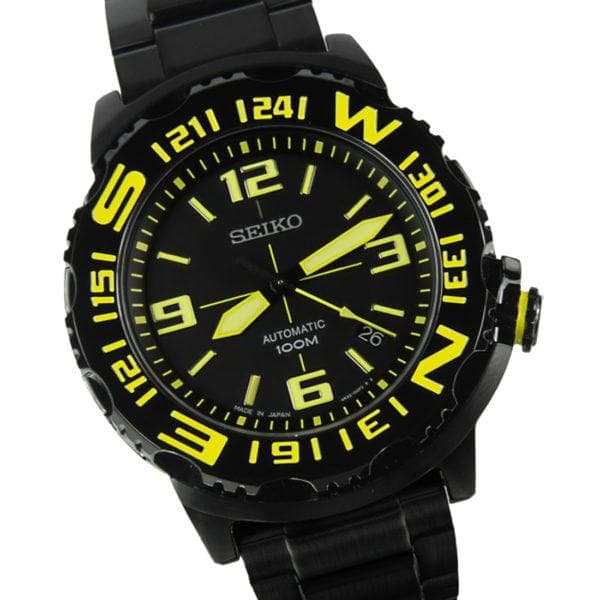 Seiko Field Monster Automatic 100M Men's Black PVD Stainless Strap Watch SRP449K1 - Diligence1International