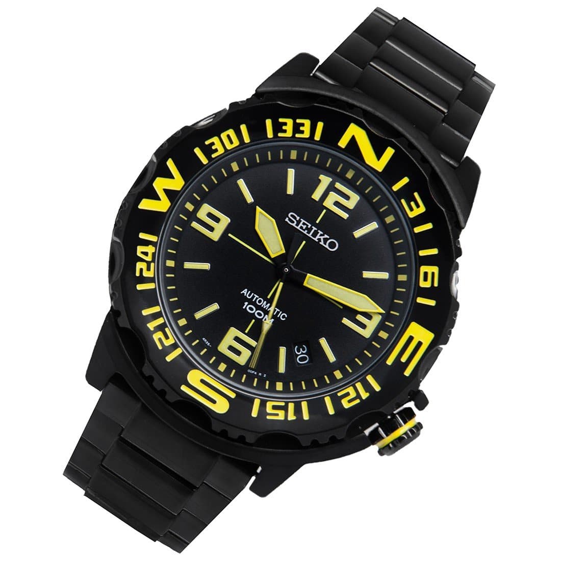 Seiko Field Monster Automatic 100M Men's Black PVD Stainless Strap Watch SRP449K1 - Diligence1International