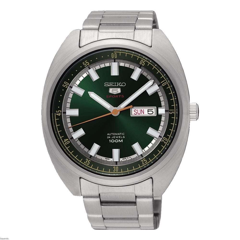 Seiko 5 Sports 100M Green Helmet Turtle Automatic Men's Stainless Steel Watch SRPB13K1 - Diligence1International
