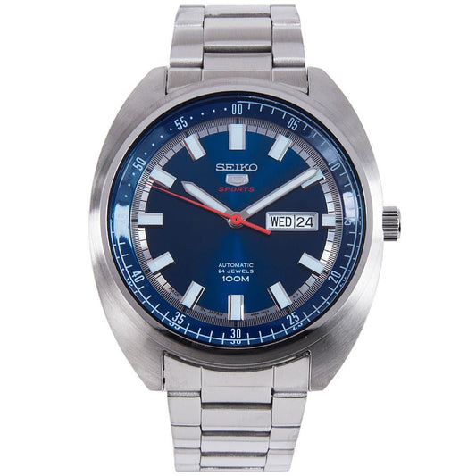Seiko 5 Sports 100M Blue Helmet Turtle Automatic Men's Stainless Steel Watch SRPB15K1 - Diligence1International
