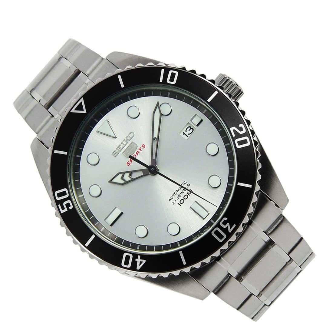 Seiko 5 Sports JAPAN Made 100M Automatic Men's Watch Silver Dial SRPB87J1 - Diligence1International
