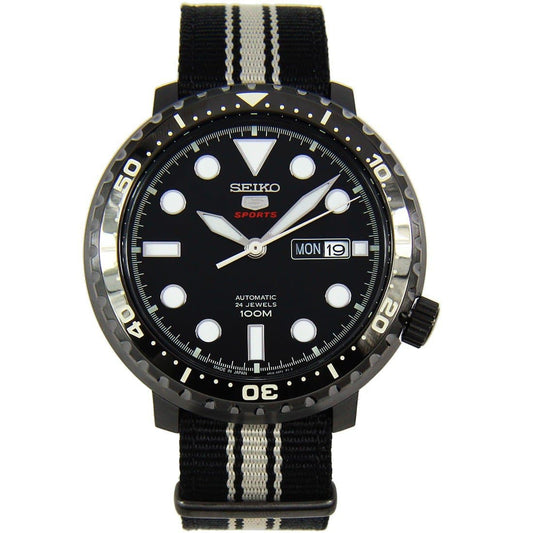 Seiko 5 Sports JAPAN Made Bottle Cap 100M Men's Nylon Strap Watch SRPC67J1 - Diligence1International