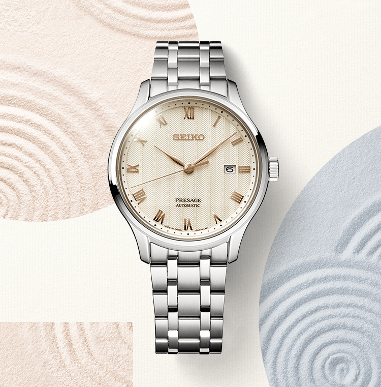 Seiko Presage Karesansui Sakura Daytime Dial Stainless Steel Men's Watch SRPF45J1 - Diligence1International