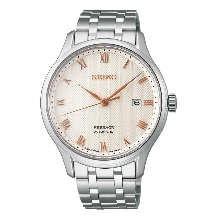 Seiko Presage Karesansui Sakura Daytime Dial Stainless Steel Men's Watch SRPF45J1 - Diligence1International