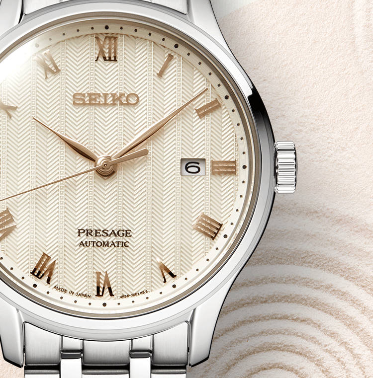 Seiko Presage Karesansui Sakura Daytime Dial Stainless Steel Men's Watch SRPF45J1 - Diligence1International
