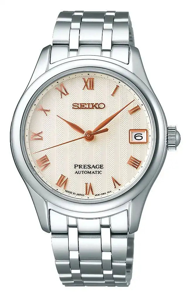Seiko Presage Karesansui Sakura Daytime Dial Stainless Steel Ladies' Watch SRPF47J1 - Diligence1International