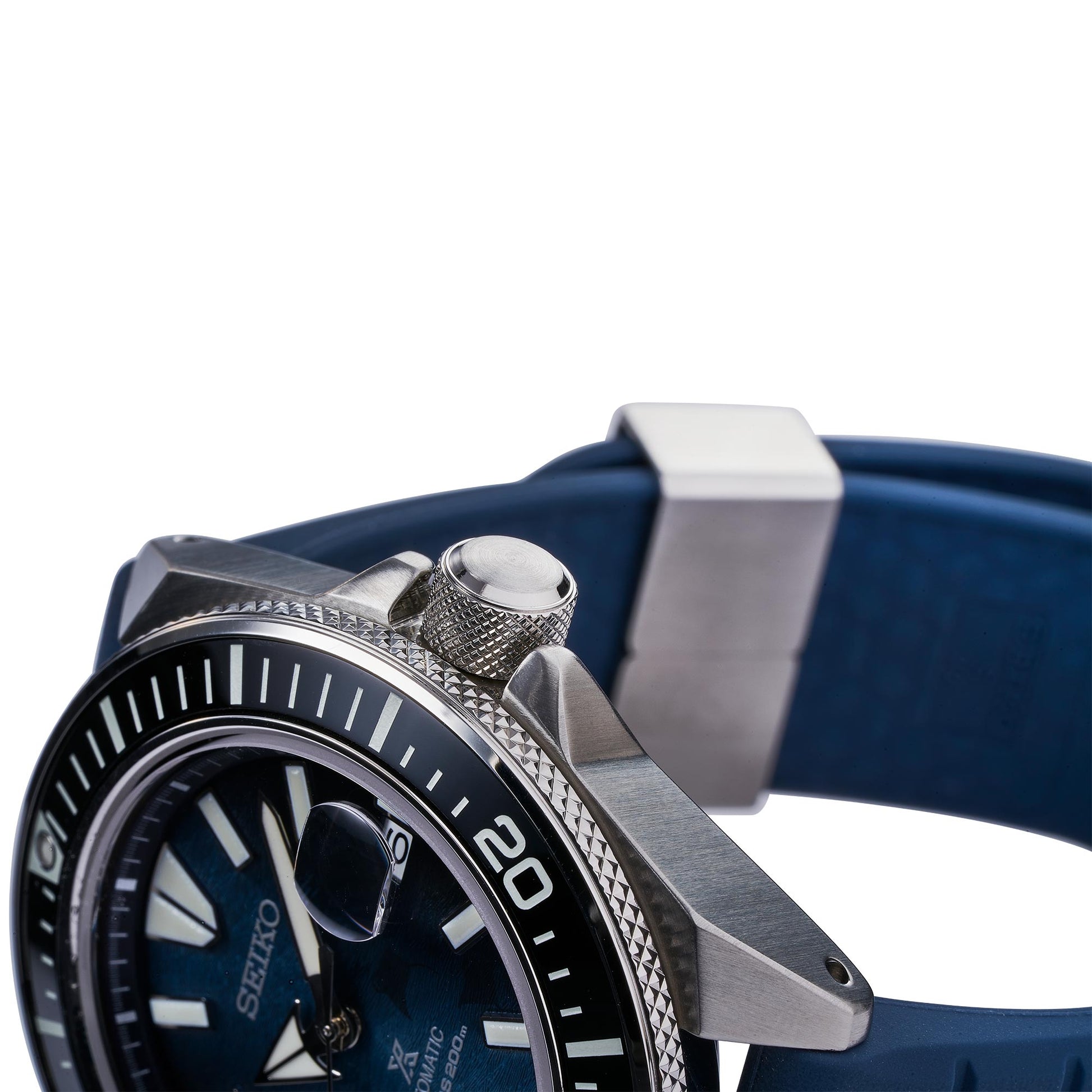 Seiko SE Save the Ocean Dark Manta Ray King Samurai Diver's Men's Rubber Strap Watch SRPF79K1 - Diligence1International