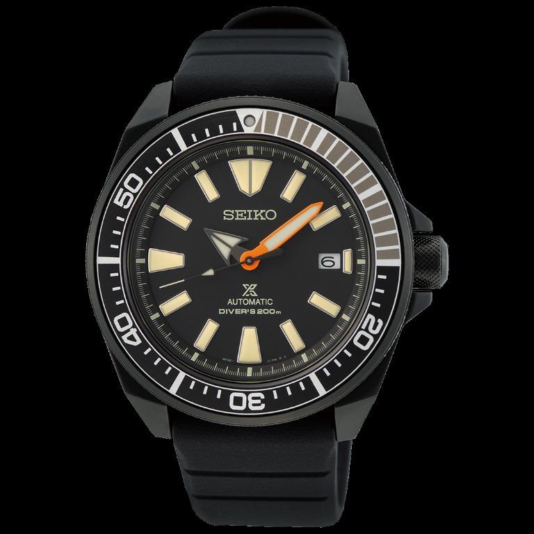 Seiko Black Samurai LE Prospex Diver's Men's Rubber Strap Watch SRPH11K1