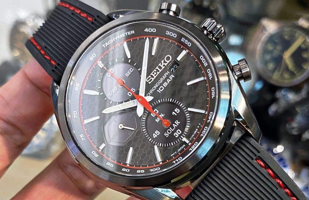 Seiko Prospex Solar Men's Rubber Strap Chronograph Watch SSC777P1 - Diligence1International