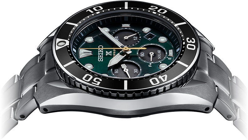 Seiko Prospex 140th Anniv LE Island Green Sumo Solar Chronograph Men's Watch SSC807J1 - Diligence1International