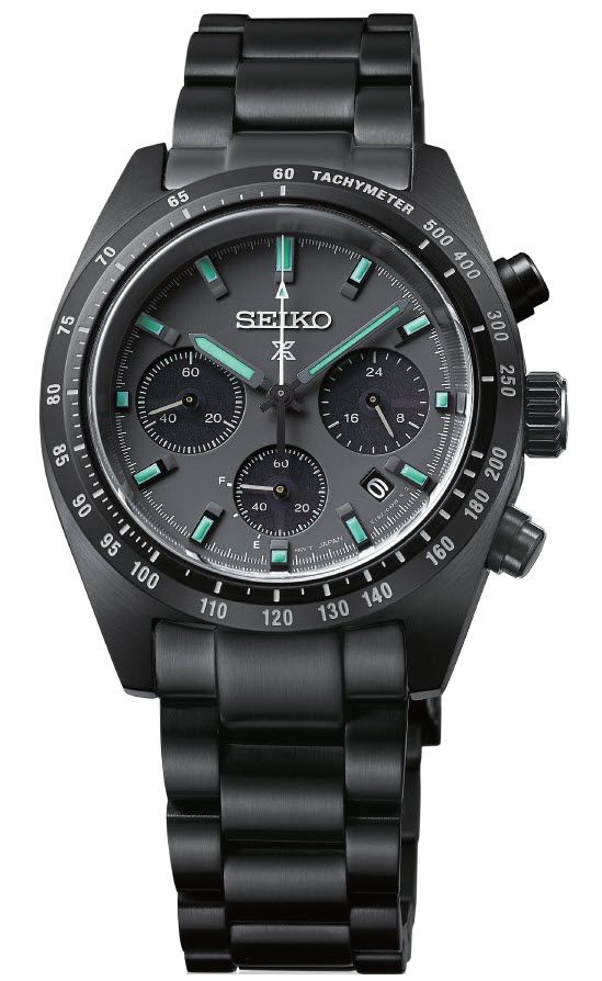 Seiko Prospex Solar Men's Chronograph Watch SSC917P1 Black Series Night Speedtimer