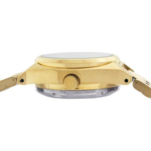 Seiko 5 Classic Ladies Size White Dial Gold Plated Stainless Steel Strap Watch SYMA22K1 - Diligence1International