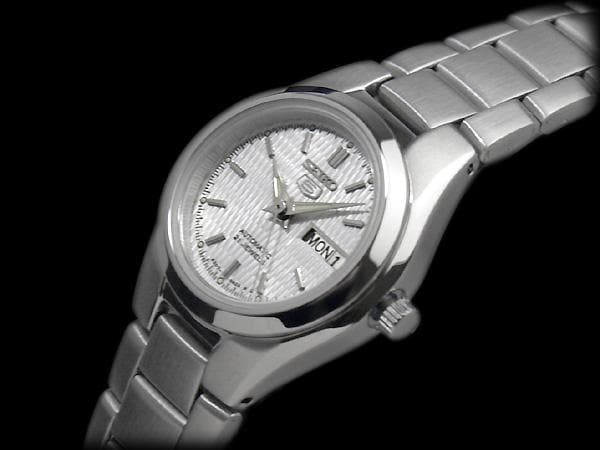 Seiko 5 Classic Ladies Size Silver Dial Stainless Steel Strap Watch SYMC07K1 - Diligence1International