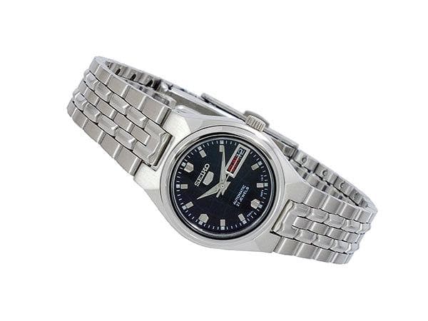 Seiko 5 Classic Ladies Size Black Dial Stainless Steel Strap Watch SYMK43K1 - Diligence1International