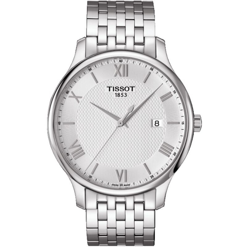Tissot Swiss Made T-Classic Silver Tradition Stainless Steel Men's Watch T0636101103800 - Diligence1International