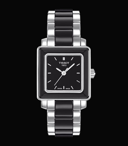 Tissot Swiss Made T-Lady T-Cera 2 Tone Ceramic Stainless Steel Ladies' Watch T0643102205100 - Diligence1International