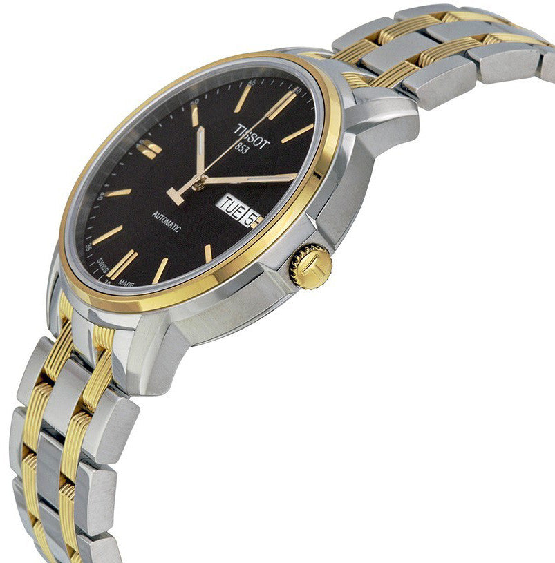 Tissot Swiss Made T-Classic III Automatic 2 Tone Gold Plated Men's Watch T0654302205100 - Diligence1International