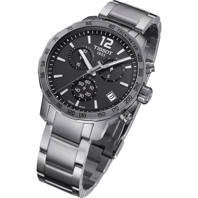 Tissot Swiss Made T-Sport Quickster Chronograph Men's Stainless Steel Watch T0954171106700 - Diligence1International
