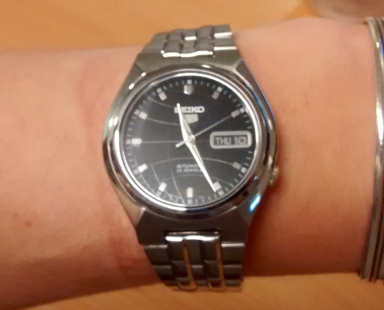 Seiko 5 Classic Men's Size Black Dial Stainless Steel Strap Watch SNKL71K1 - Diligence1International