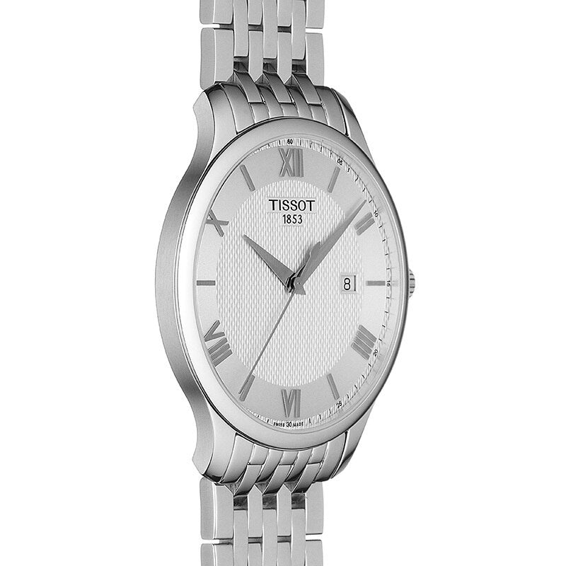 Tissot Swiss Made T-Classic Silver Tradition Stainless Steel Men's Watch T0636101103800 - Diligence1International