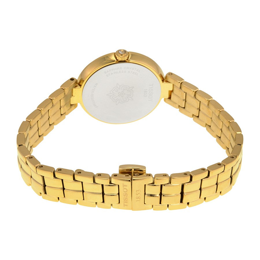 Tissot Swiss Made T-Lady Flamingo MOP Gold Plated Ladies' Watch T0942103311100 - Diligence1International
