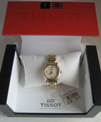 Tissot Swiss Made T-Wave Stylist-T Ladies' MOP Gold Plated Watch T0282103311700 - Diligence1International