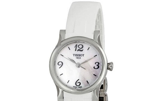 Tissot Swiss Made T-Wave Stylist-T Ladies' MOP Rubber Strap Watch T0282101711700 - Diligence1International