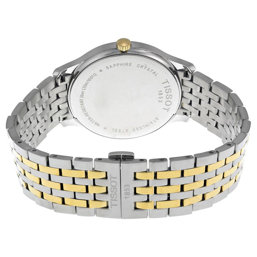 Tissot Swiss Made T-Classic Tradition 2 Tone Gold Plated Men's Watch T0636102203700