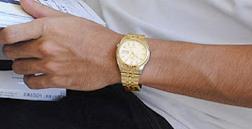 Seiko 5 Classic Gold+Black Dial Couple's Gold Plated Stainless Steel Watch Set SNKL28K1+SYMA06K1 - Diligence1International