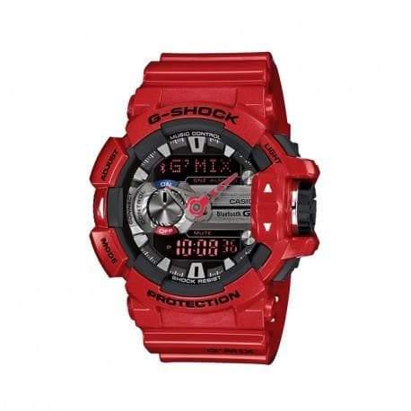 Casio G-Shock G’MIX Mobile Link Bluetooth Anadigi Red x Grey x Black Accents Last Dance Watch GBA400-4ADR - Diligence1International