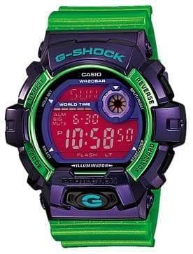 Casio G-Shock Crazy Colors Digital Hulk Green Mysterio Purple Watch G8900SC-6DR - Diligence1International
