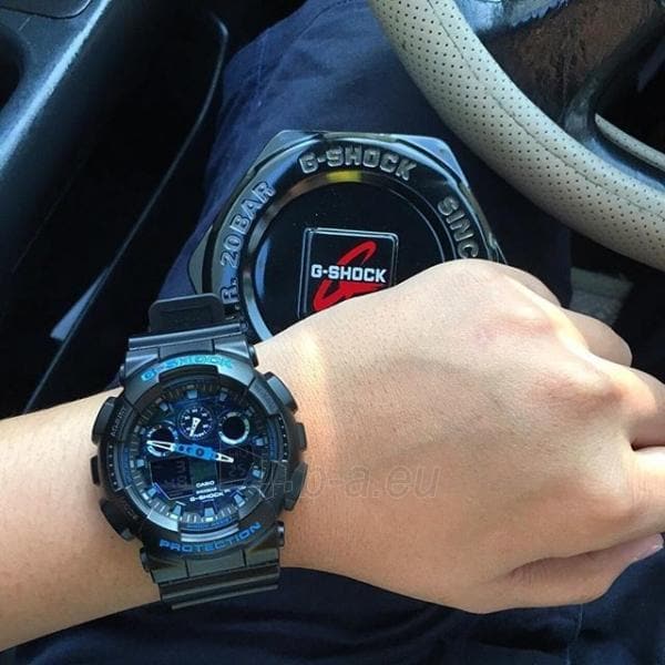 Casio G-Shock Military Blue Camo Camouflage Print Dial Watch GA100CB-1ADR - Diligence1International
