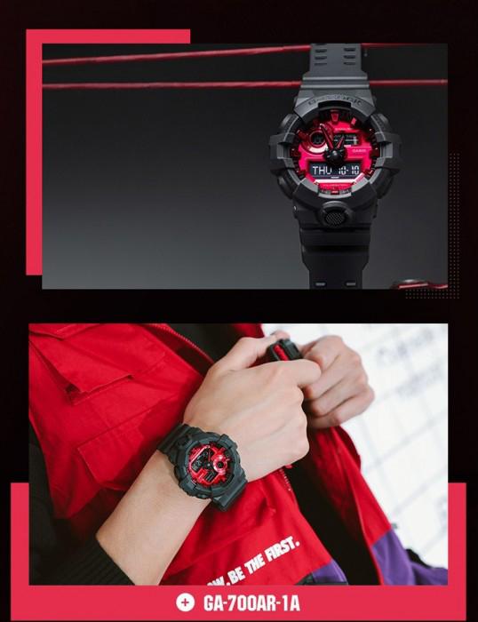 Casio G-Shock Special Color Adrenaline Black x Red Dial x Grey Accents Watch Last Dance GA700AR-1ADR - Diligence1International