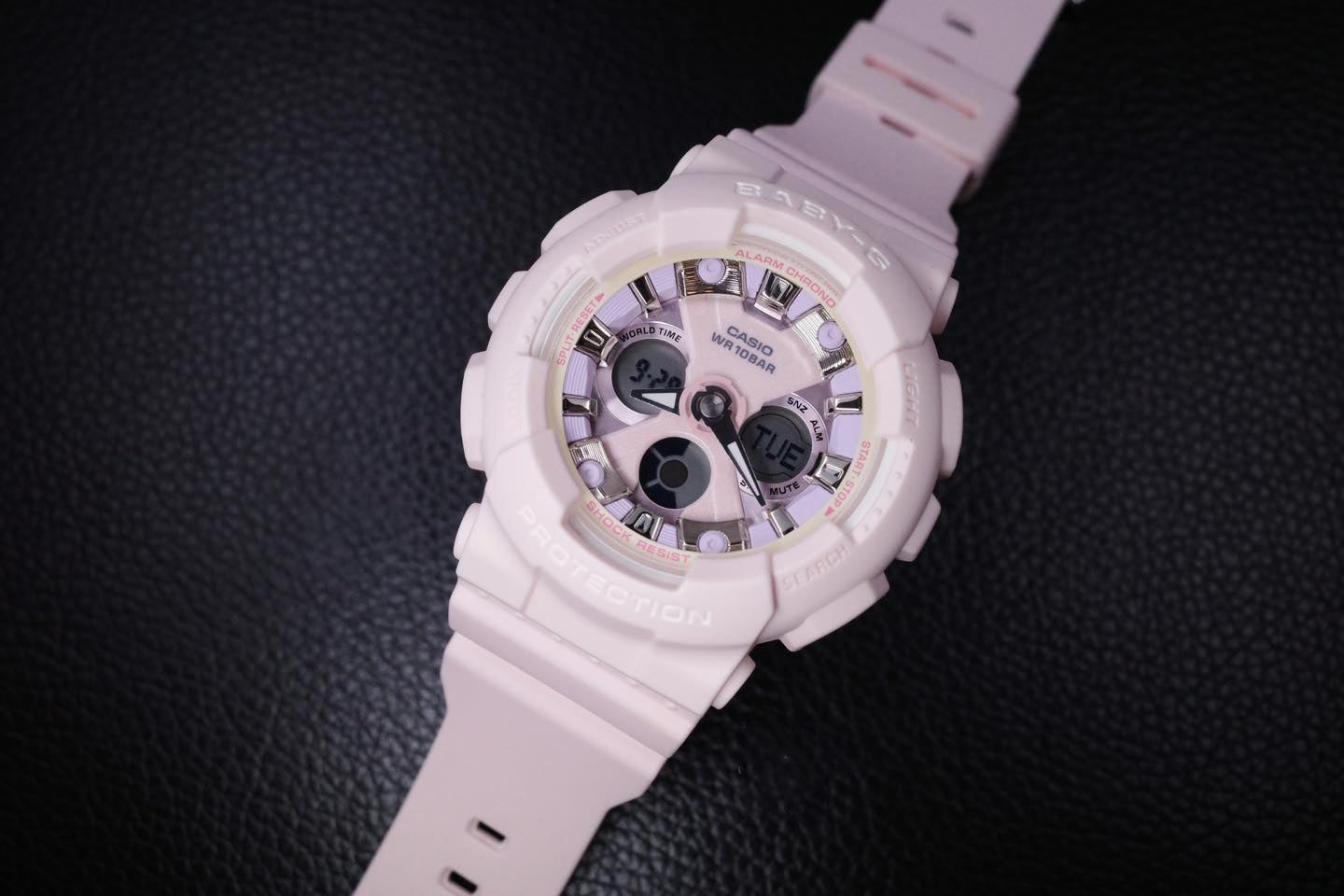 Casio Baby-G Anadigi Icey Pastel Peach Watch BA130WP-4ADR
