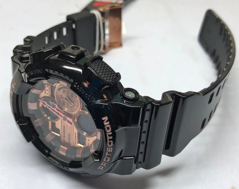Casio G-Shock Special Color Black x Rose Gold Dial Watch GA140GB-1A2DR
