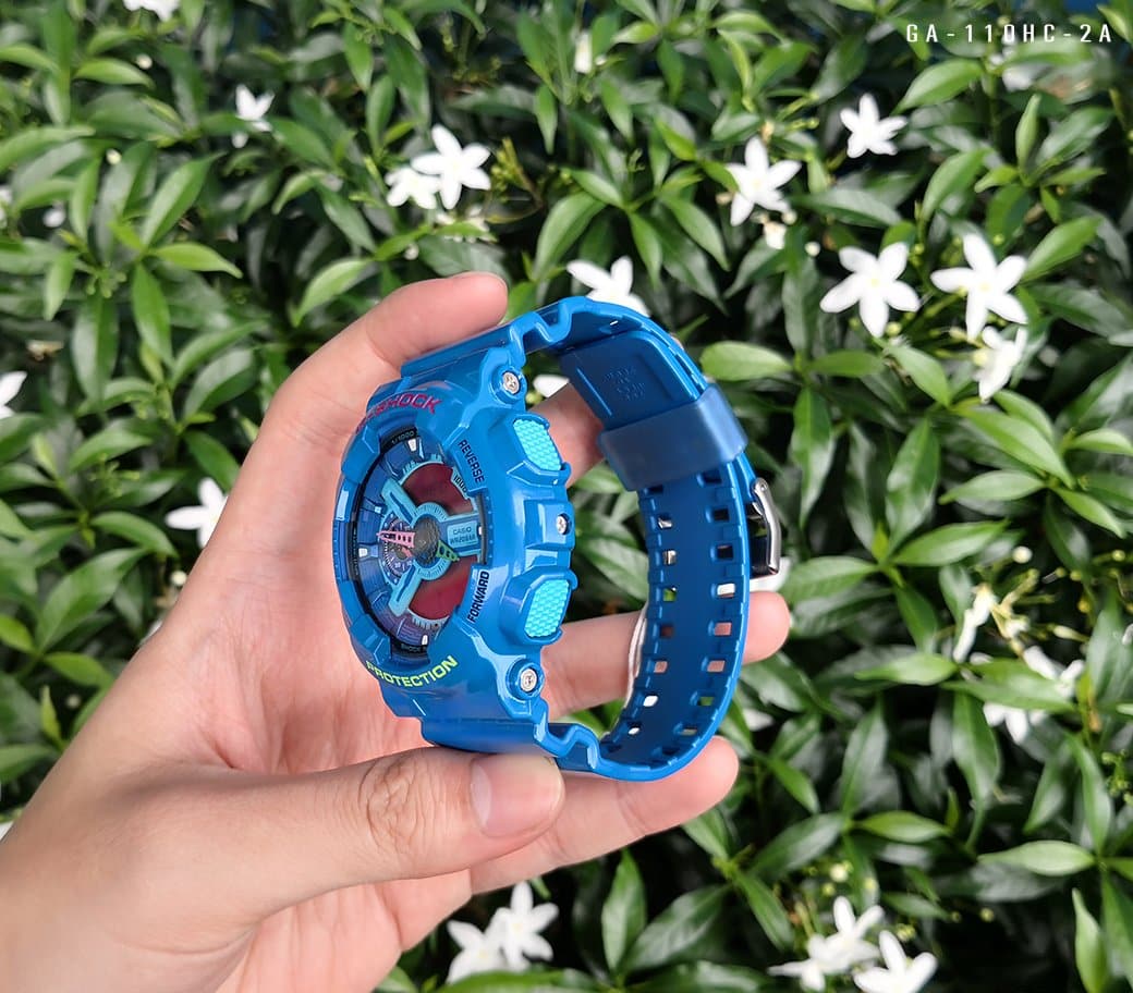Casio G-Shock GA110 Series Analog-Digital Hyper Color Blue x Pink Dial Watch GA110HC-2ADR - Diligence1International