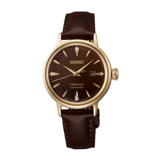 Seiko Japan Made Presage Cocktail Time "‘Jamaican Coffee" Ladies' Watch SRE020J1