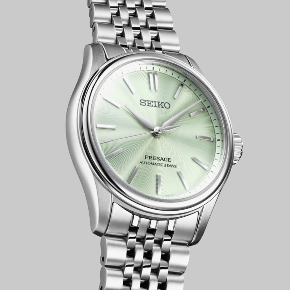Seiko Presage Wakatake-iro Green Classic Series Stainless Steel Boy Size Men's Watch HCC002J1