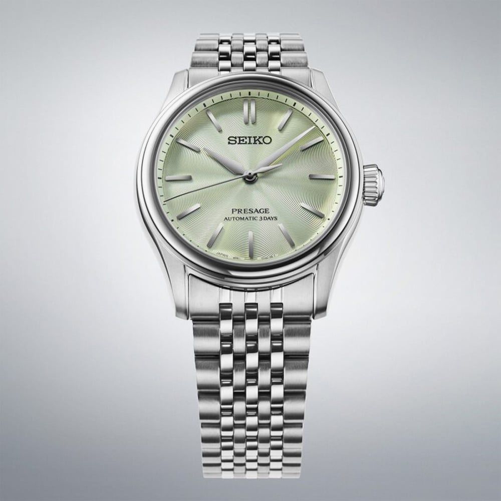 Seiko Presage Wakatake-iro Green Classic Series Stainless Steel Boy Size Men's Watch HCC002J1