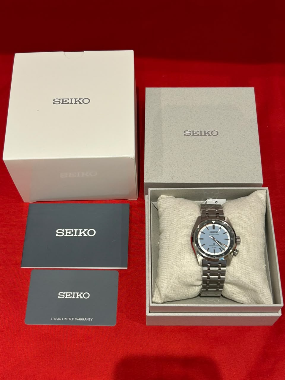 Seiko Prospex Speedtimer Automatic Sky Blue Men's Stainless Watch HBC003J1