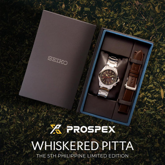 Seiko Prospex Alpinist Whiskerred Pitta PH Limited Edition Men's Stainless Steel Watch Set SPB491J1