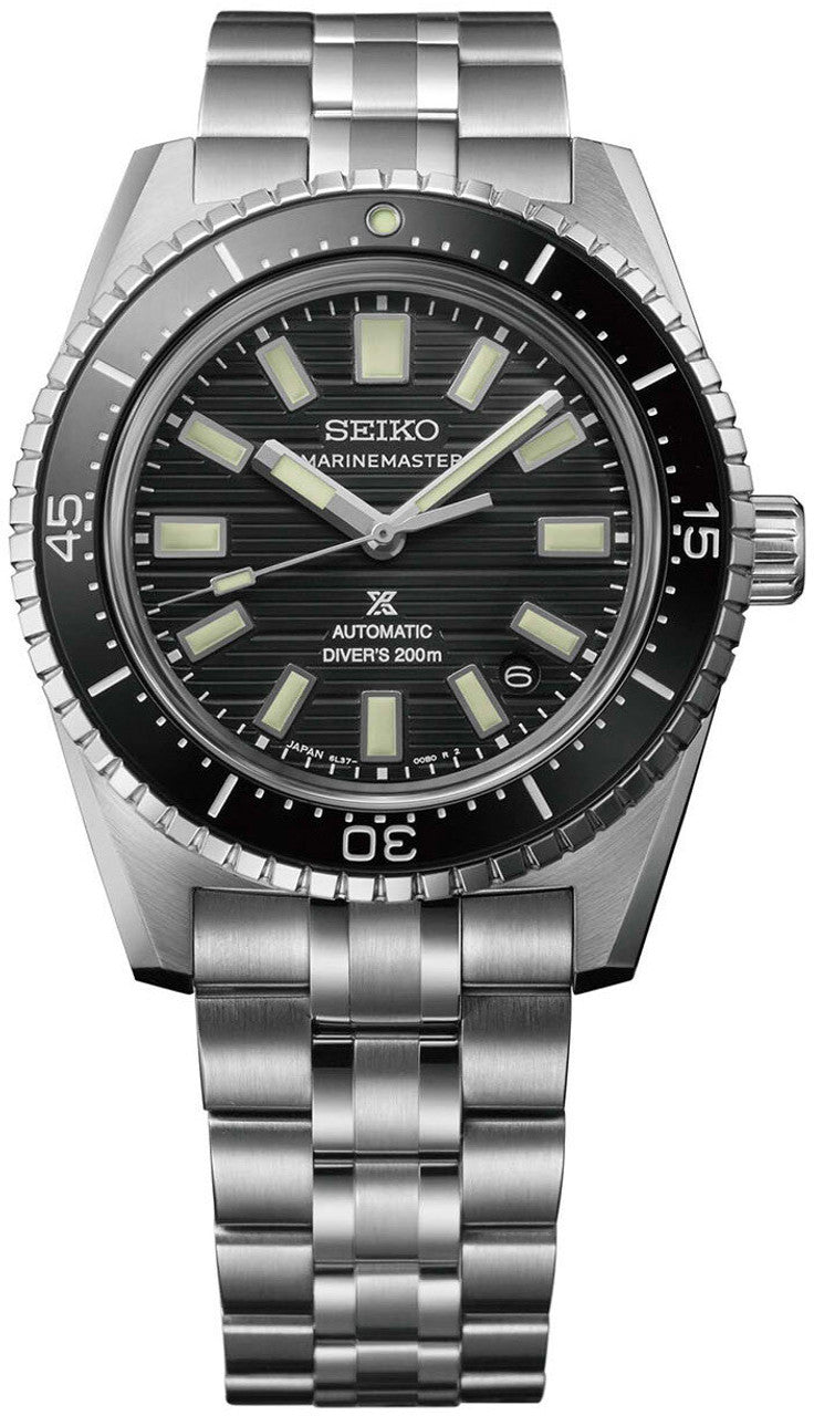 Seiko 62MAS Prospex Black Dark Water Marinemaster Men's Stainless Steel Watch SJE101J1